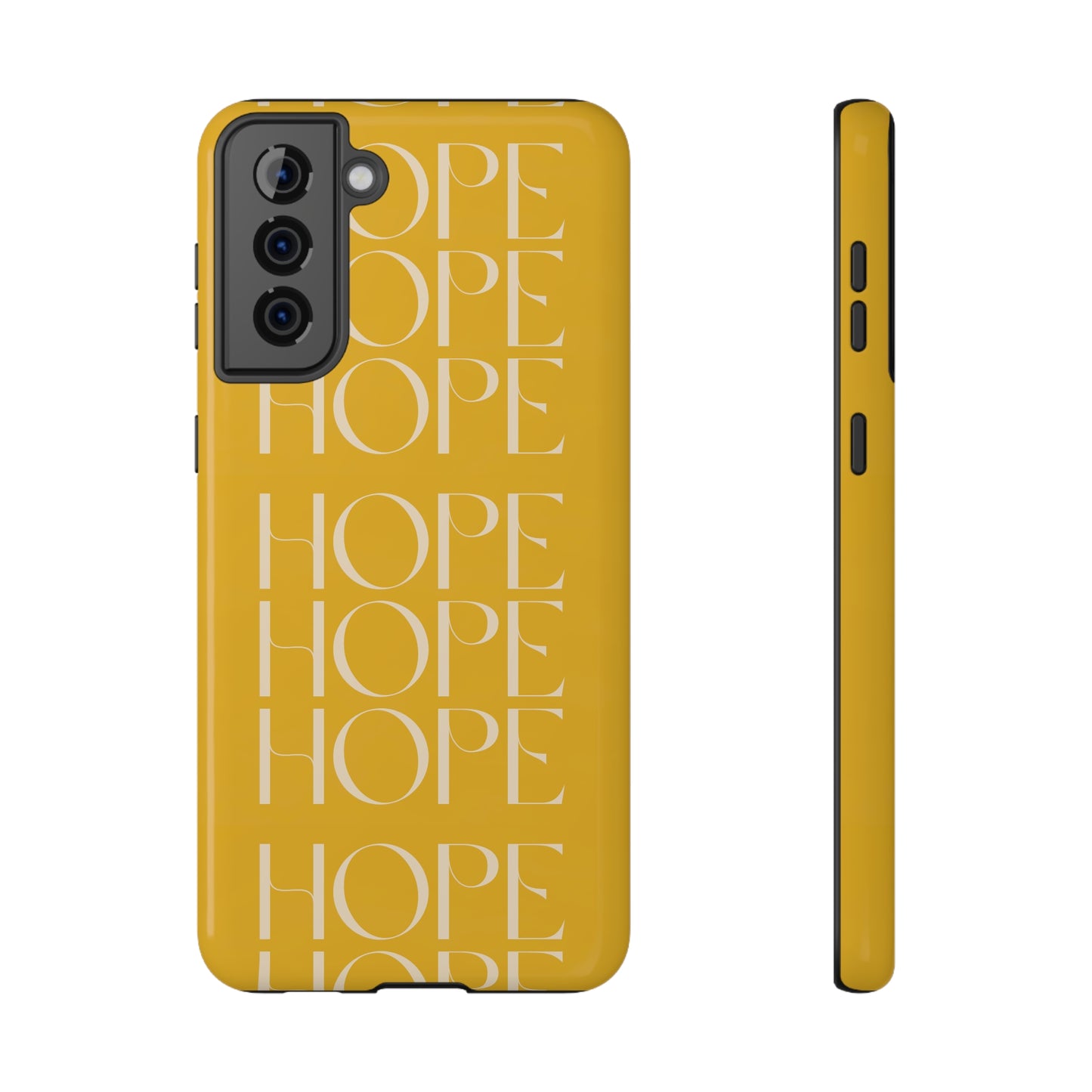 Yellow Message of HOPE Impact-Resistant Cases