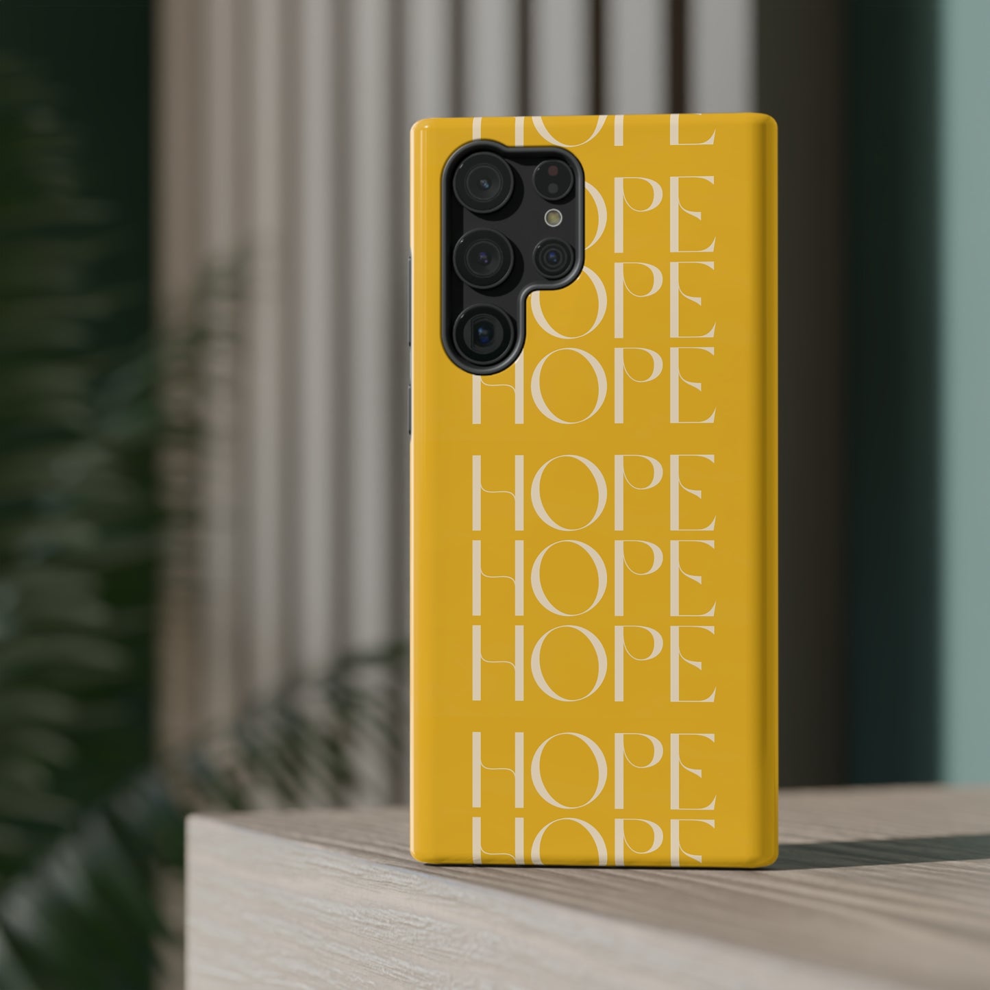 Yellow Message of HOPE Impact-Resistant Cases