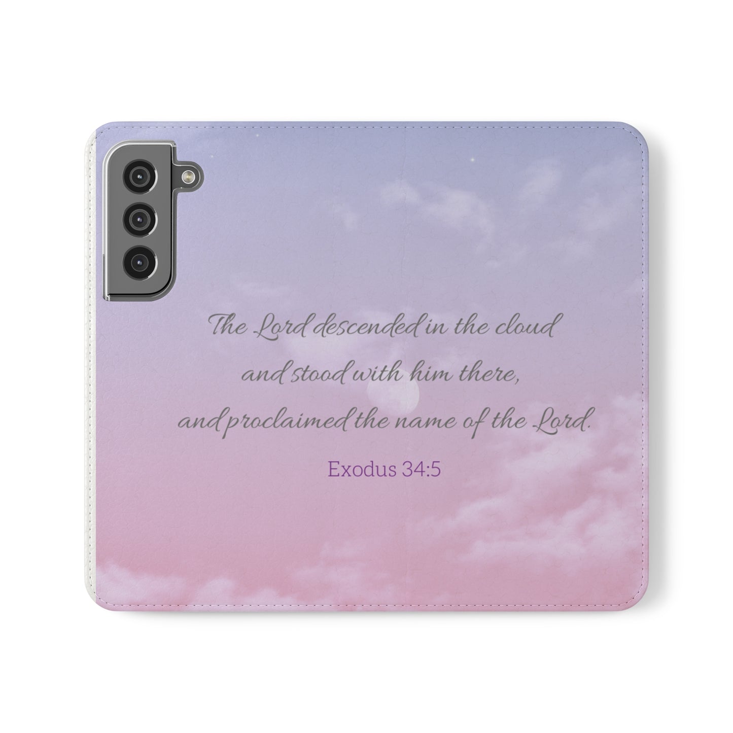 Exodus 34:5 In the Clouds Flip Case