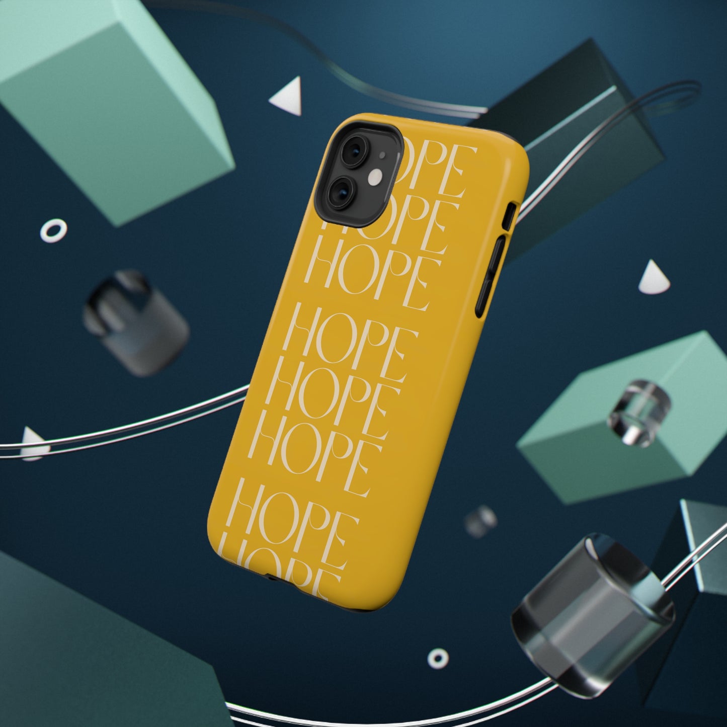 Yellow Message of HOPE Impact-Resistant Cases