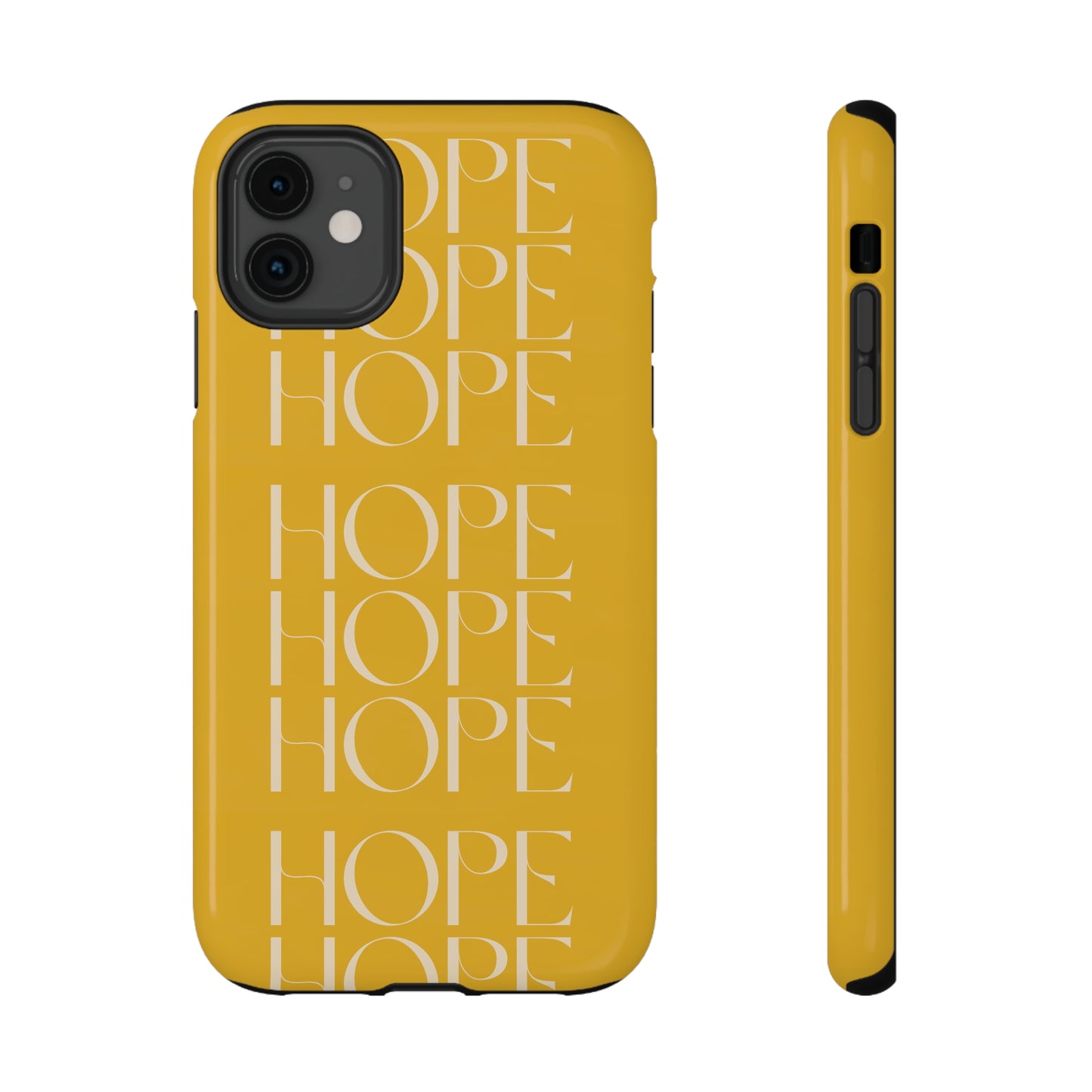 Yellow Message of HOPE Impact-Resistant Cases