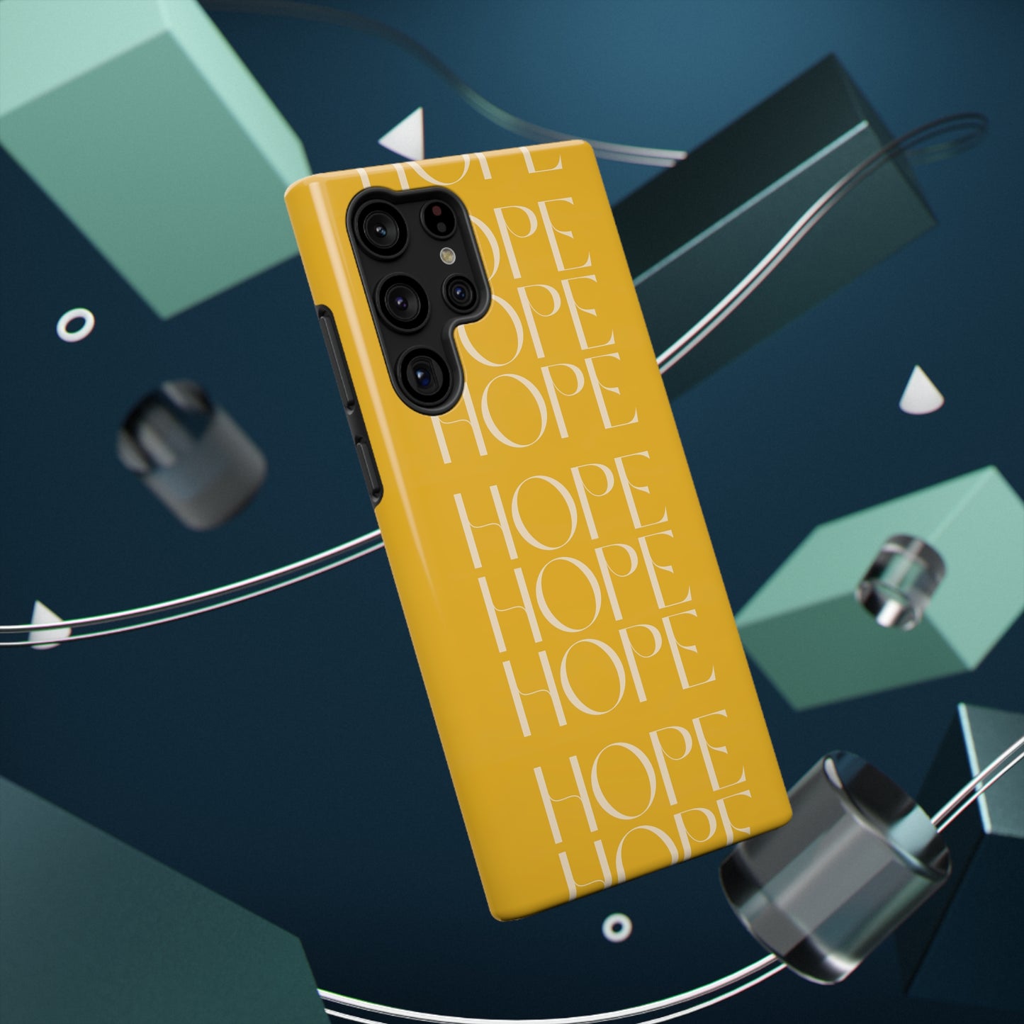Yellow Message of HOPE Impact-Resistant Cases
