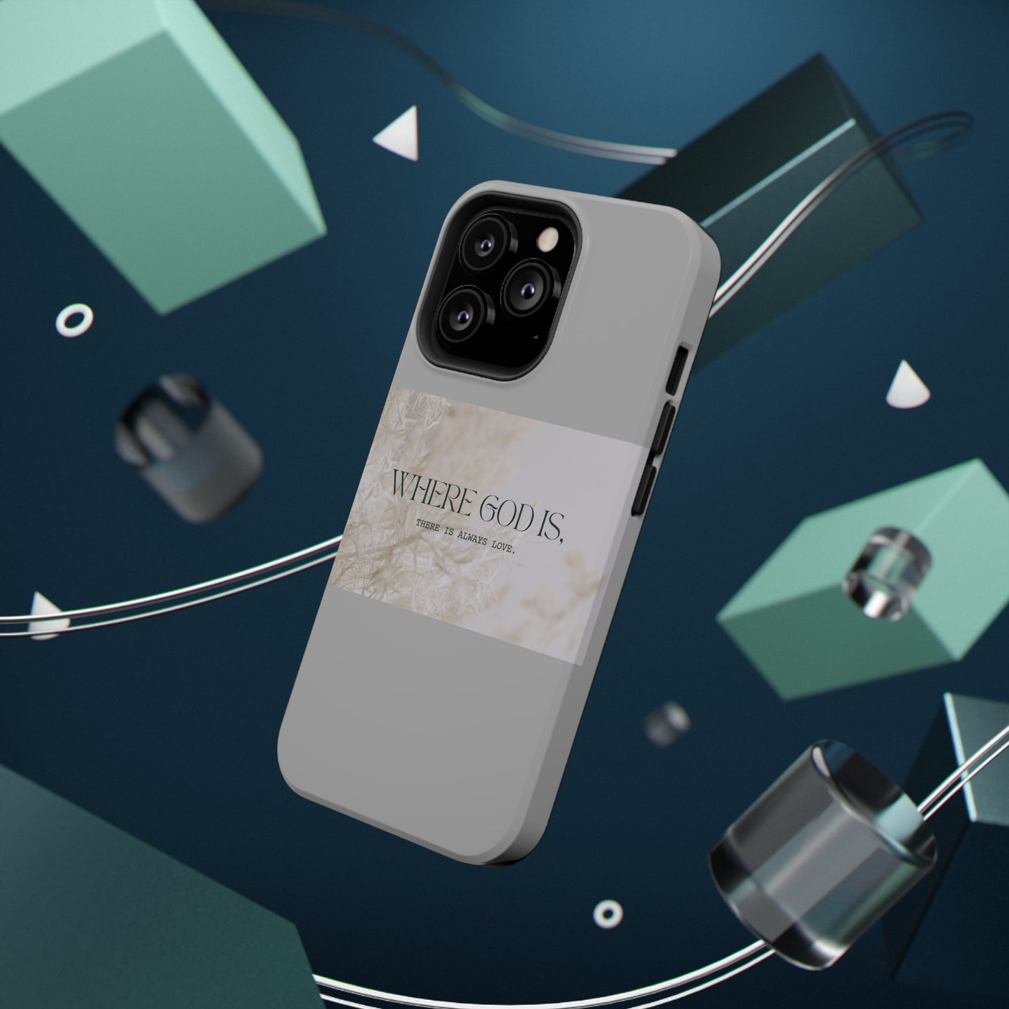 God With Love Light Gray Impact-Resistant Cases