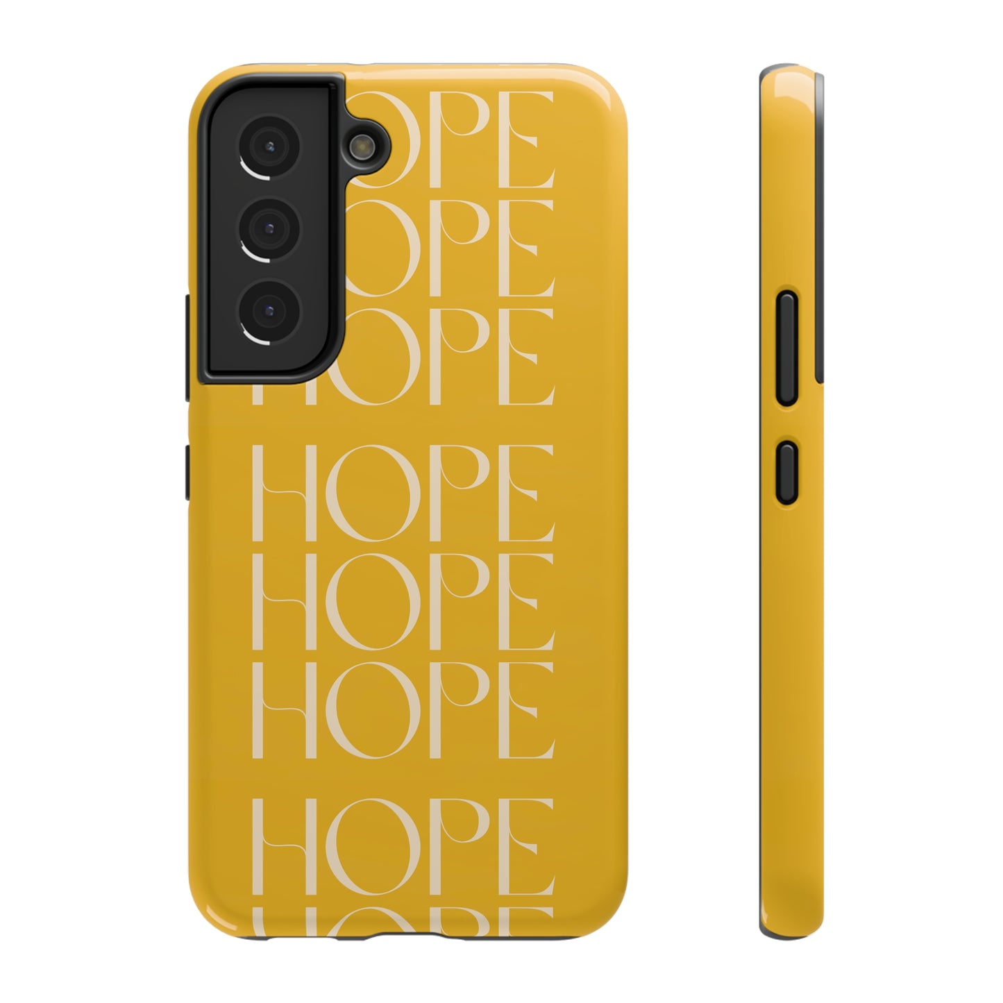 Yellow Message of HOPE Impact-Resistant Cases