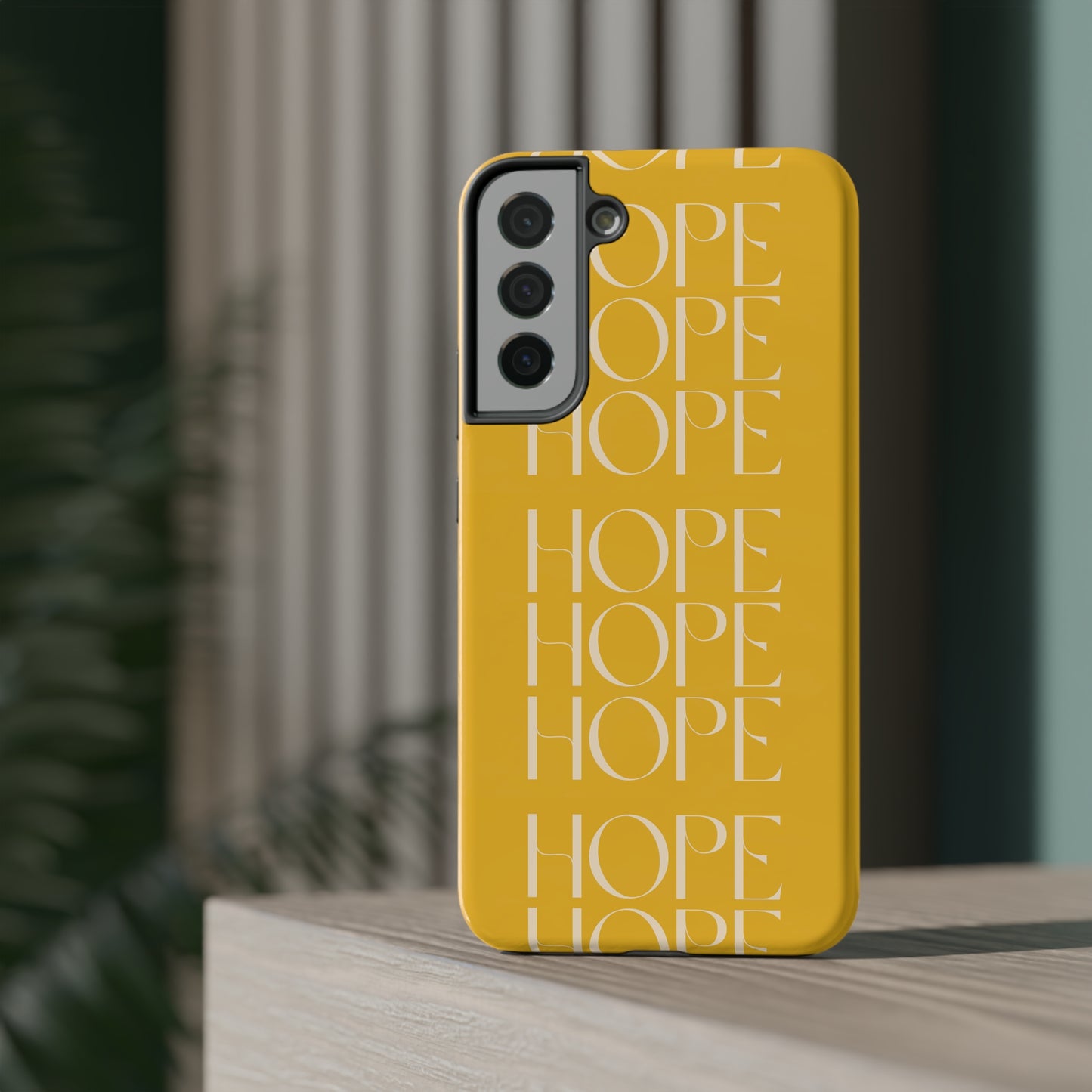 Yellow Message of HOPE Impact-Resistant Cases