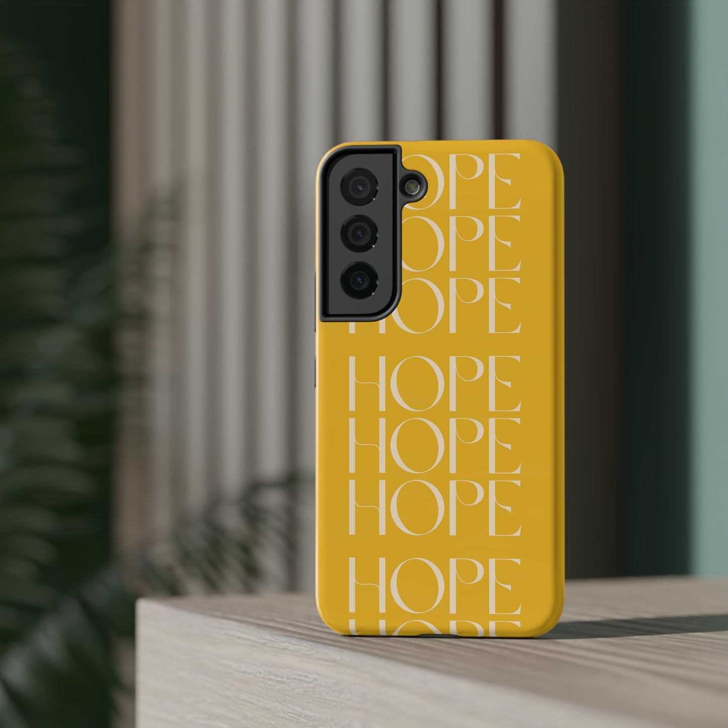 Yellow Message of HOPE Impact-Resistant Cases