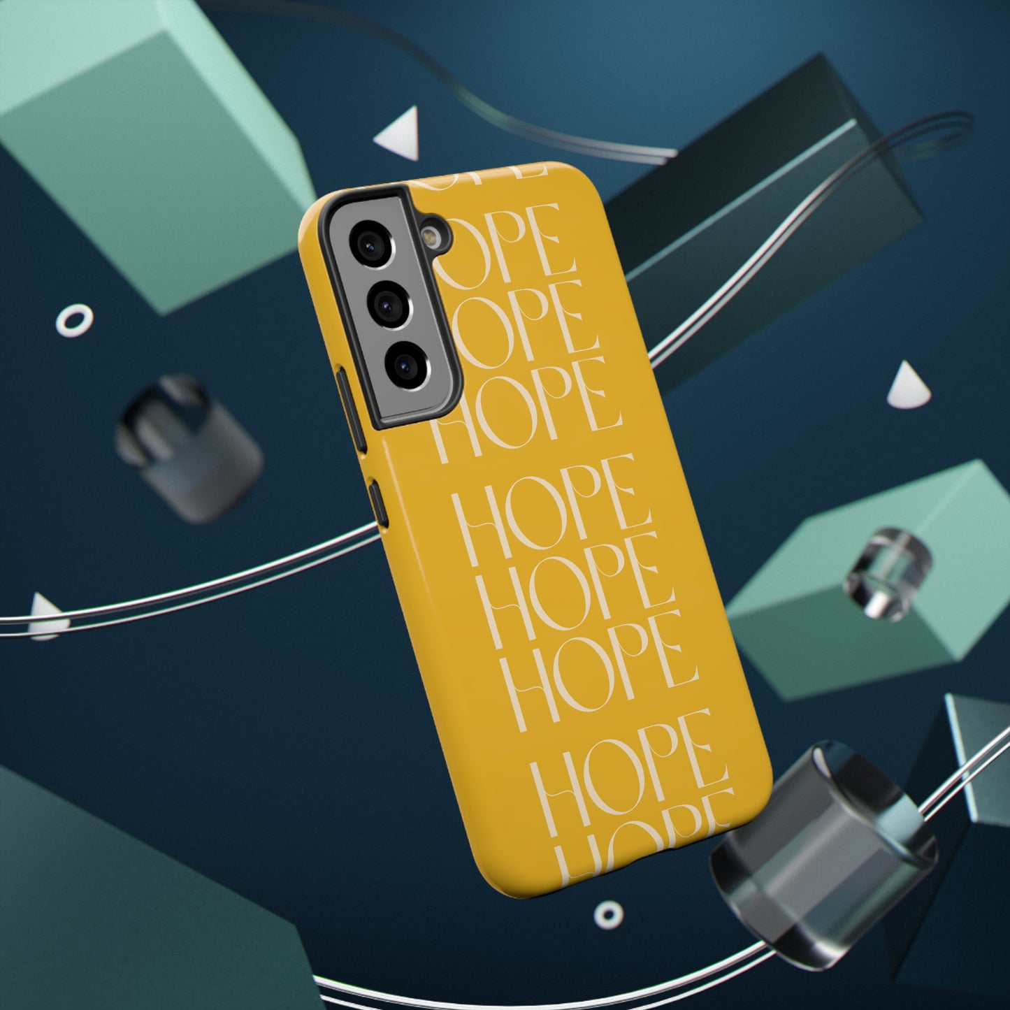 Yellow Message of HOPE Impact-Resistant Cases