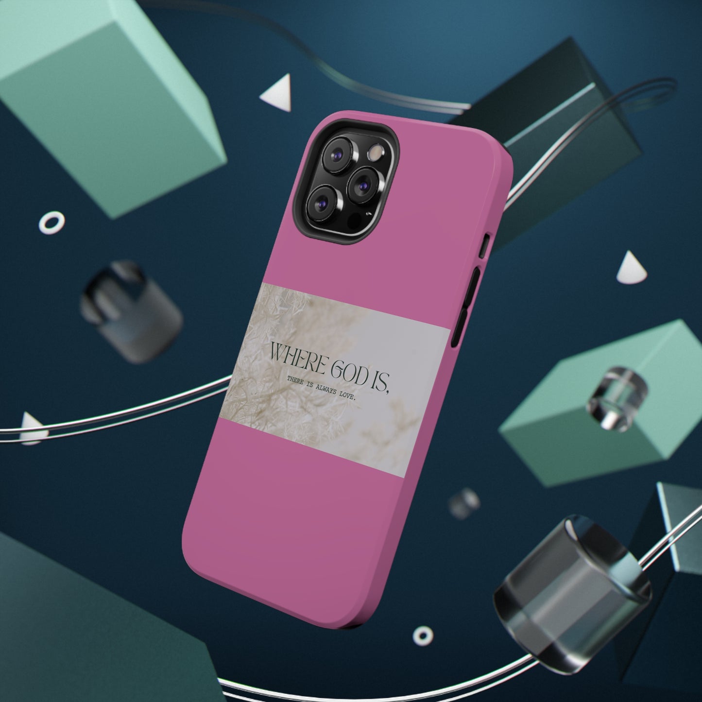 God With Love Pink Impact-Resistant Cases