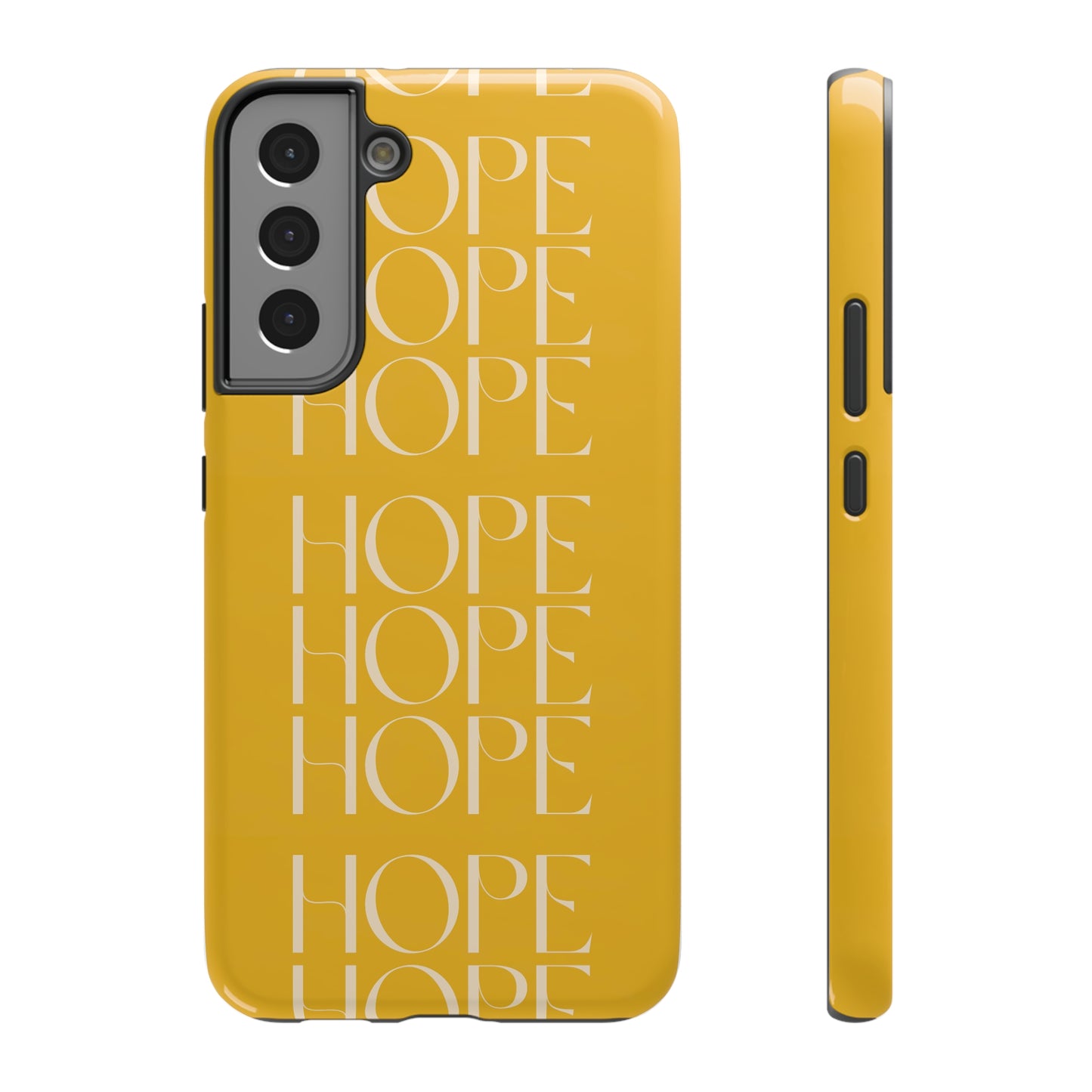 Yellow Message of HOPE Impact-Resistant Cases