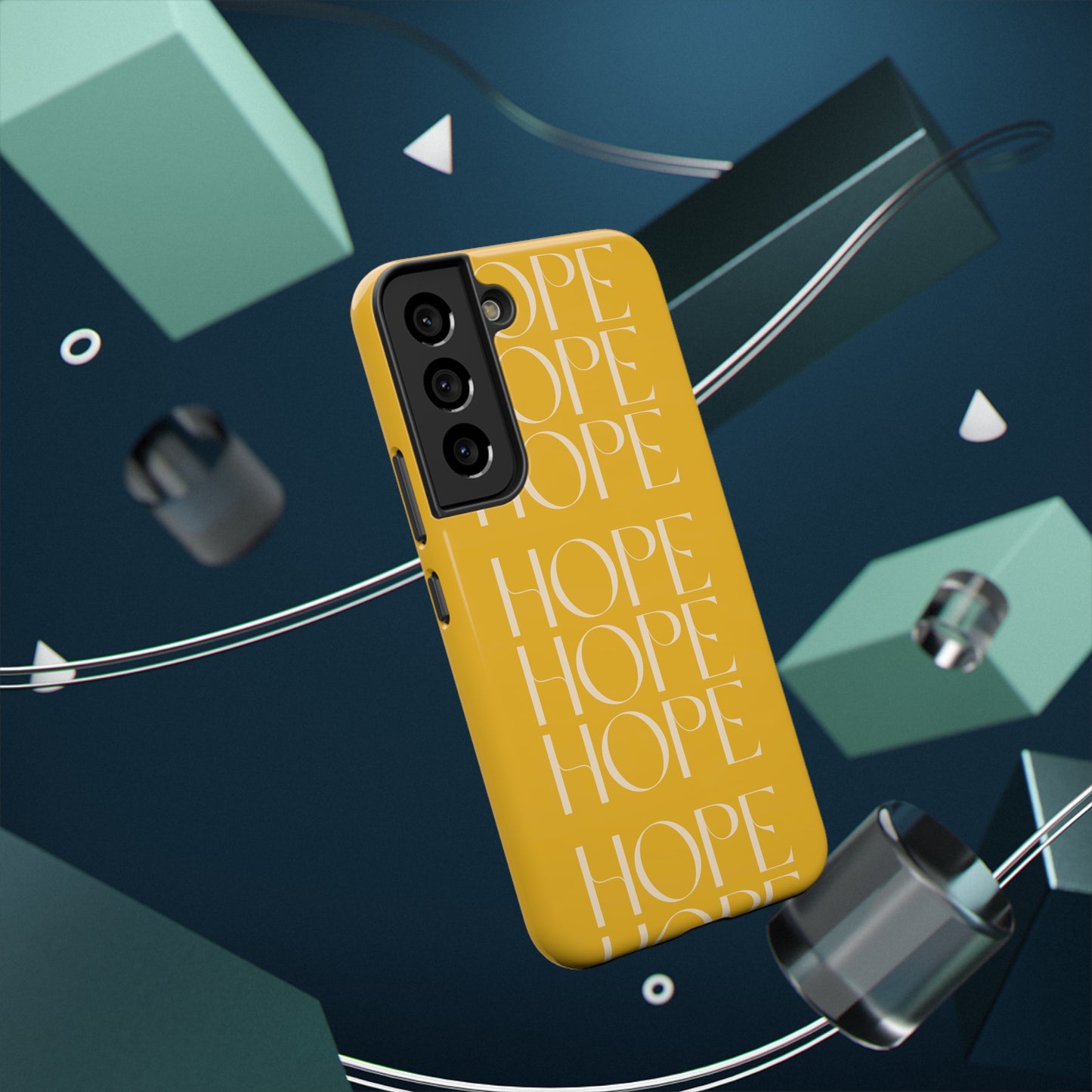 Yellow Message of HOPE Impact-Resistant Cases