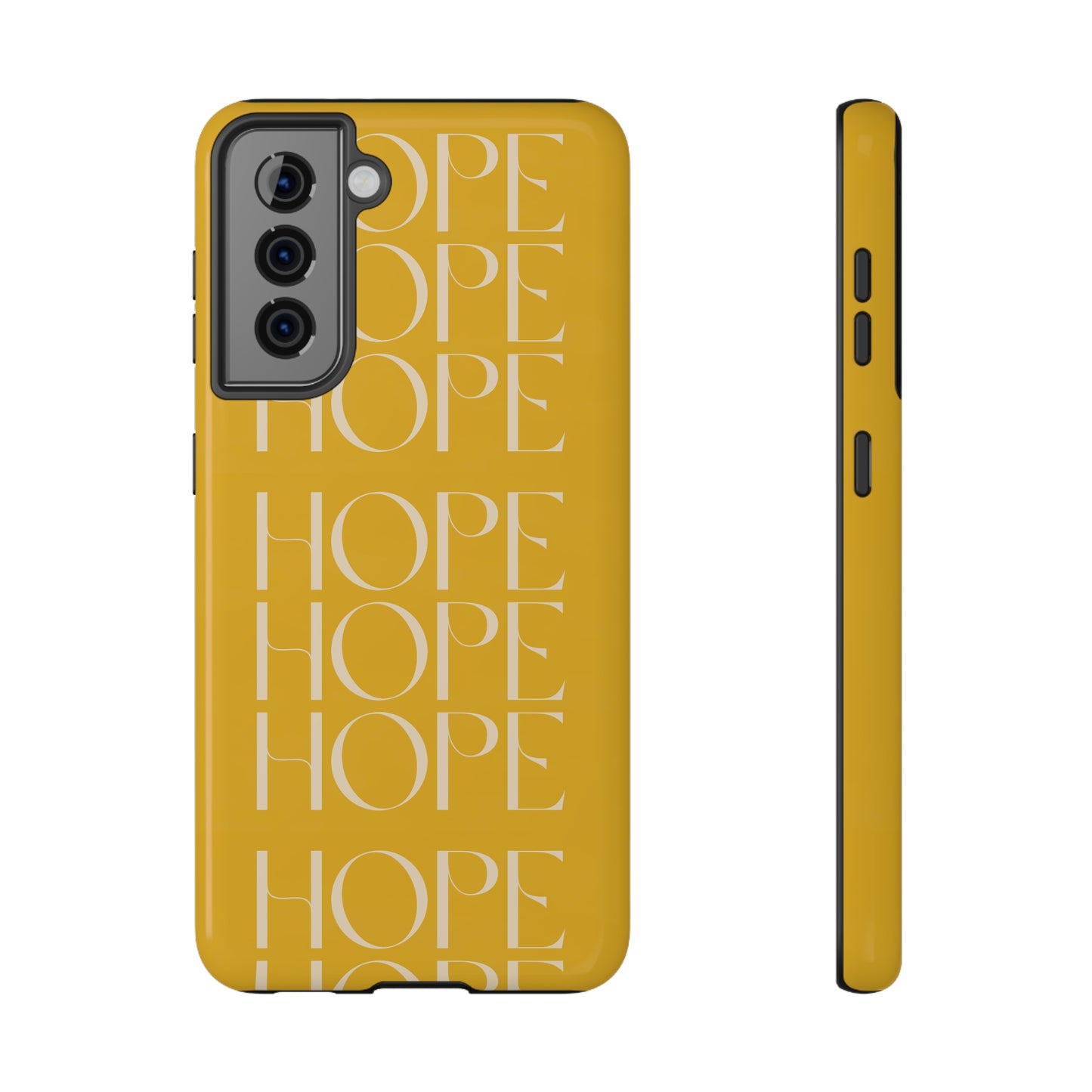 Yellow Message of HOPE Impact-Resistant Cases