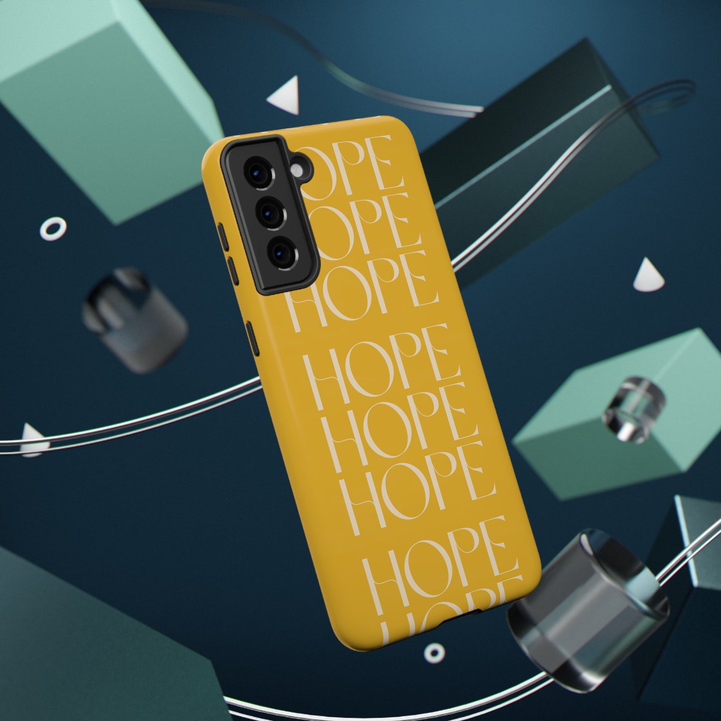 Yellow Message of HOPE Impact-Resistant Cases