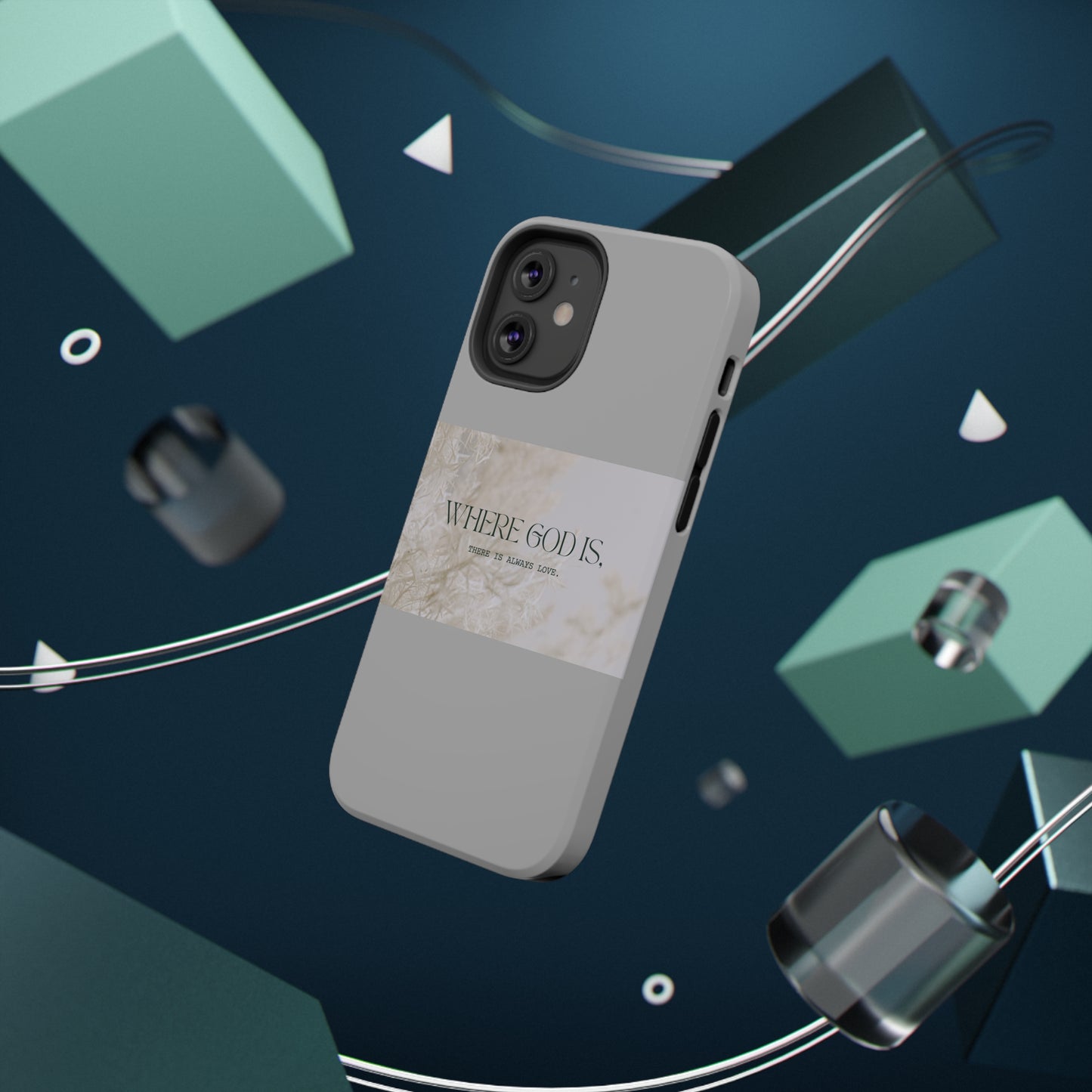 God With Love Light Gray Impact-Resistant Cases