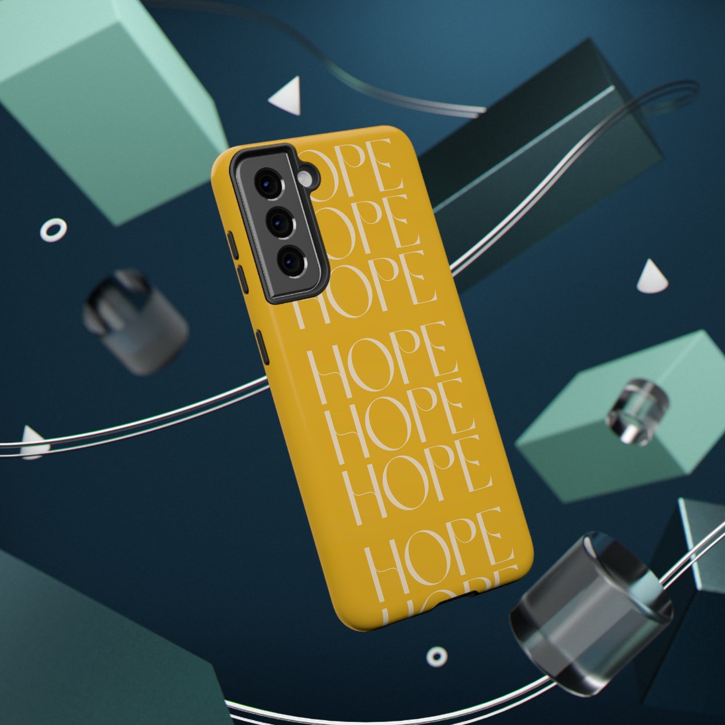 Yellow Message of HOPE Impact-Resistant Cases
