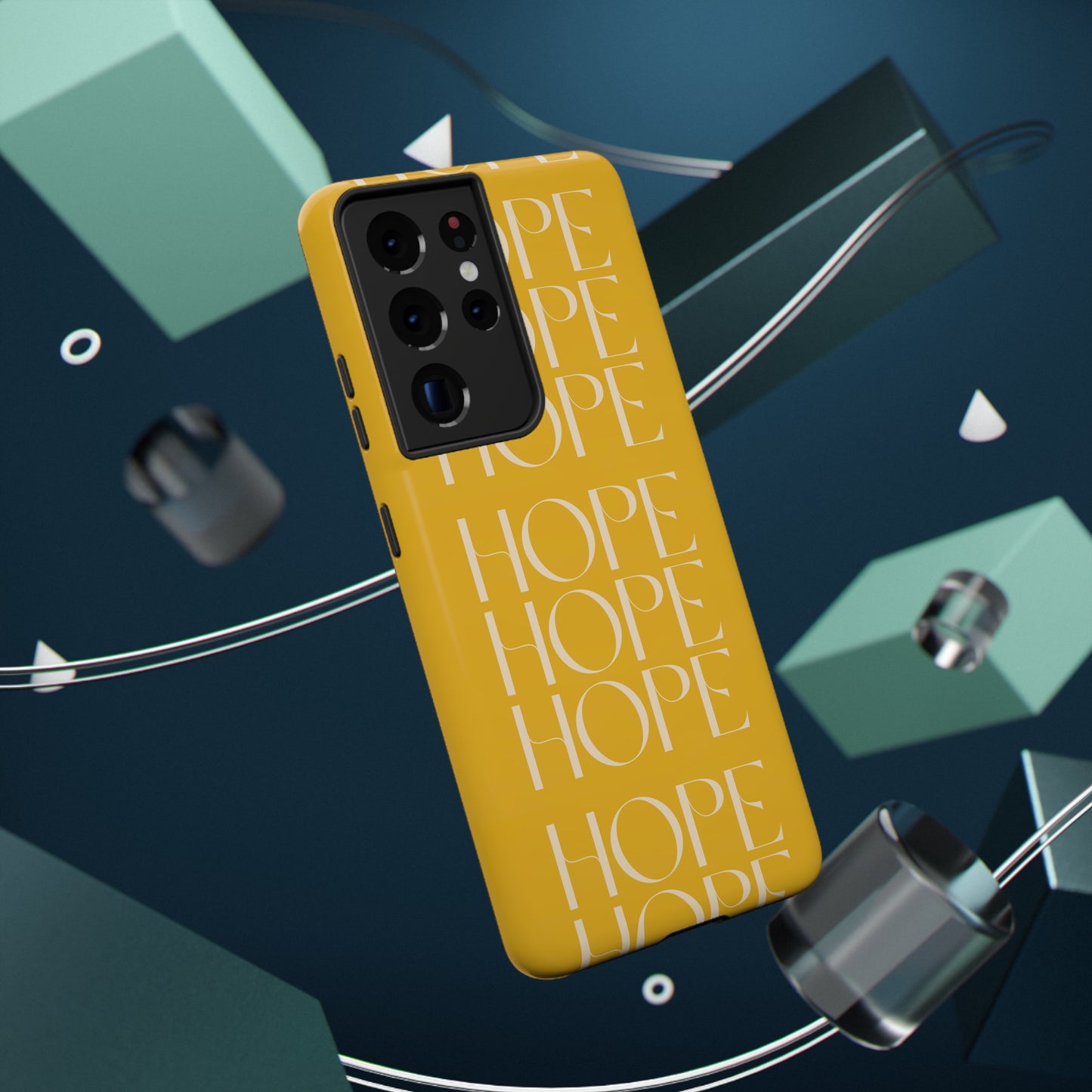 Yellow Message of HOPE Impact-Resistant Cases