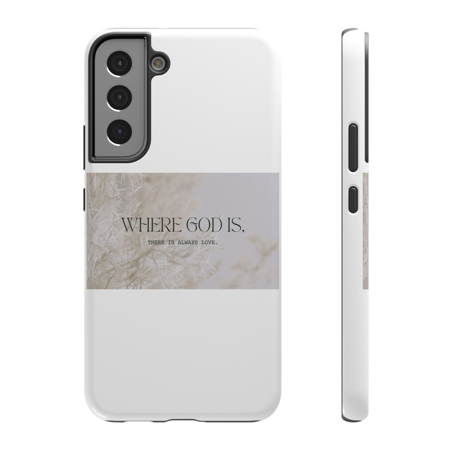 God With Love White Impact-Resistant Cases