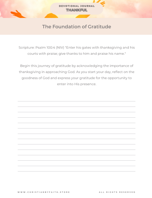 Be Thankful - Mini Devotional Journal on Thankfulness